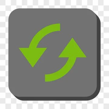 Refresh Rounded Square Button Stock Illustration