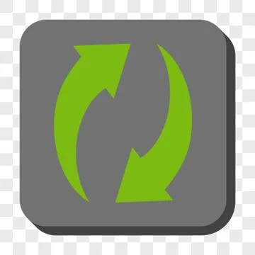 Refresh Rounded Square Button Stock Illustration