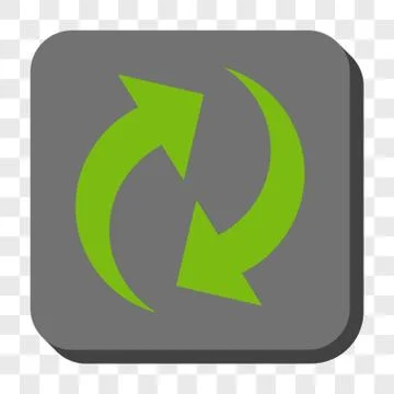Refresh Rounded Square Button Stock Illustration