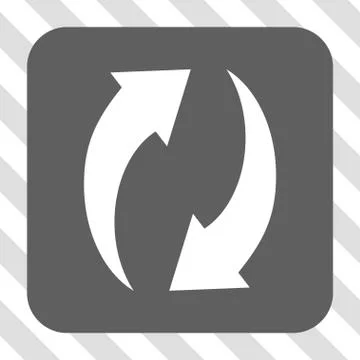 Refresh Rounded Square Button Stock Illustration