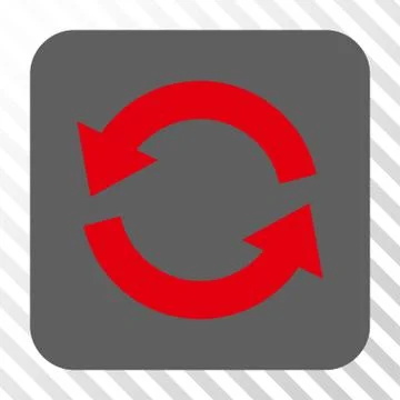 Refresh Rounded Square Button Stock Illustration