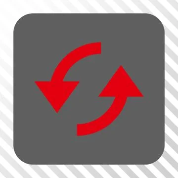 Refresh Rounded Square Button 스톡 일러스트