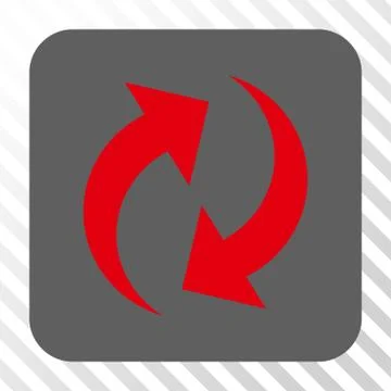 Refresh Rounded Square Button 스톡 일러스트