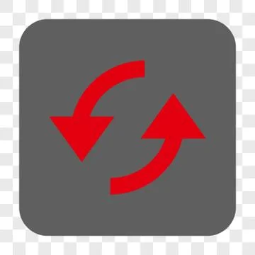 Refresh Rounded Square Button Stock Illustration