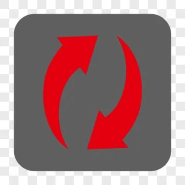 Refresh Rounded Square Button Stock Illustration