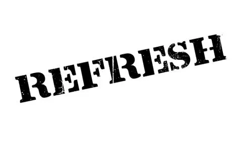 Refresh rubber stamp Stock Illustration