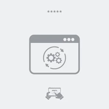 Refresh setting flat icon イラスト素材