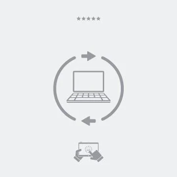 Refresh setting flat icon イラスト素材