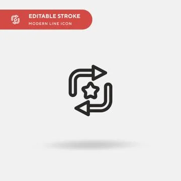 Refresh Simple vector icon. Illustration symbol design template for web mobil 스톡 일러스트