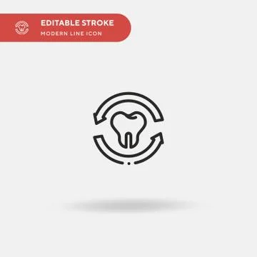 Refresh Simple vector icon. Illustration symbol design template for web mobil Stock Illustration