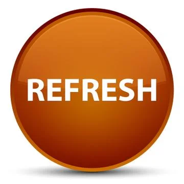 Refresh special brown round button Stock Illustration