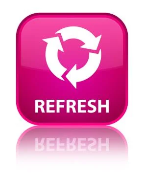 Refresh special pink square button Stock Illustration