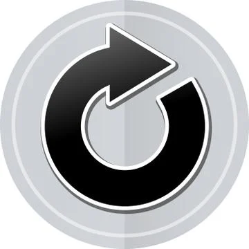Refresh sticker icon Stock Illustration
