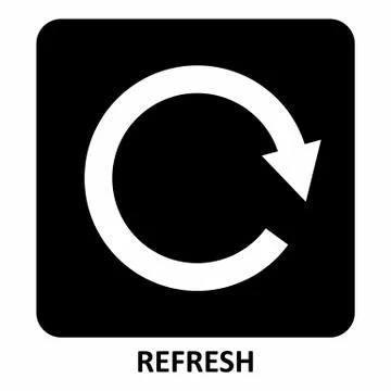 Refresh symbol illustration Stock Illustration