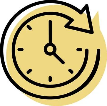 Refresh time and data update icon Stock Illustration