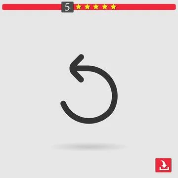Refresh vector icon Stock Illustration
