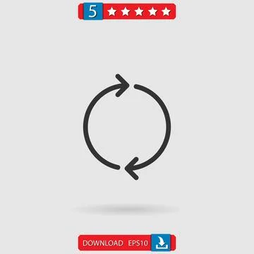 Refresh vector icon 스톡 일러스트
