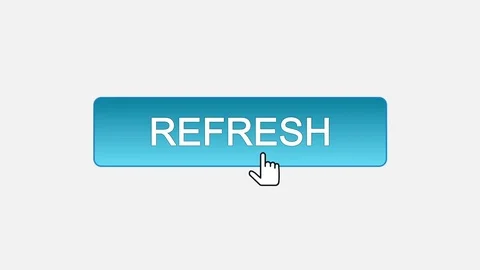Refresh web interface button clicked with mouse cursor, different color choice Stock Footage 72801560