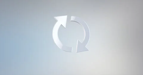 Refresh White 3d Icon Stock Footage 67355100