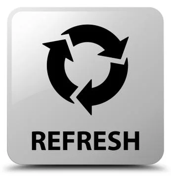 Refresh white square button イラスト素材
