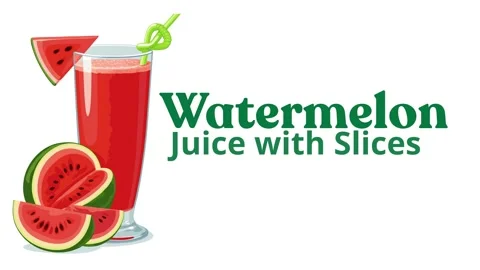 Refresh your day with delicious watermelon juice with slices 動画素材 337687706