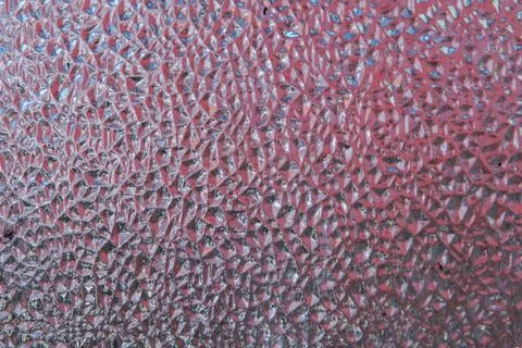 Refreshing background: imitation of dew on a transparent surface, color tonin Stock Photos