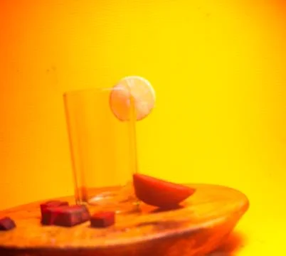 Refreshing beetroot and lemon juice, rich in vitamins, detoxifying properties Stock Photos