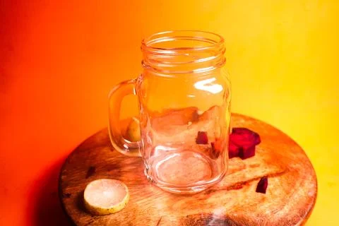 Refreshing beetroot and lemon juice, rich in vitamins, detoxifying properties Stock Photos