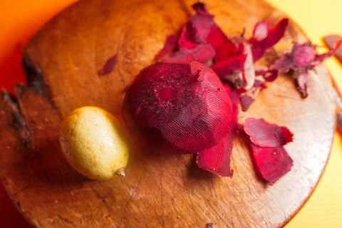 Refreshing beetroot and lemon juice, rich in vitamins, detoxifying properties Stock Photos