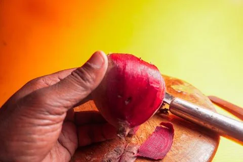 Refreshing beetroot and lemon juice, rich in vitamins, detoxifying properties Fotos Stock