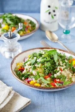 Refreshing Bulgur Salad Stock Photos
