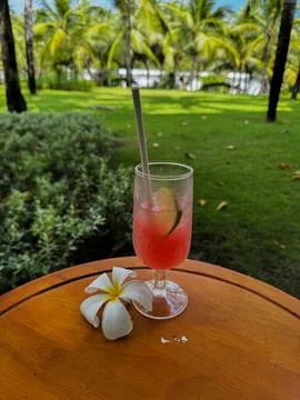 A refreshing cocktail Foto stock