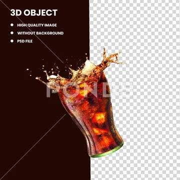 Refreshing Cold Drink PNG Image Collection PSD Template