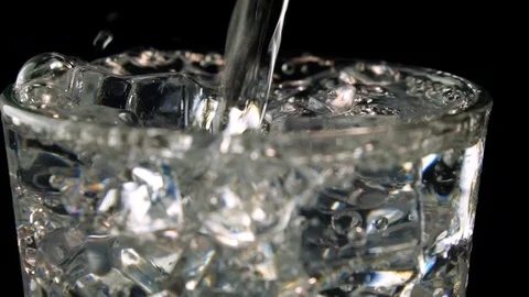 Refreshing Cold Water Splashing in Ice Slow Motion Stock Footage 107992091