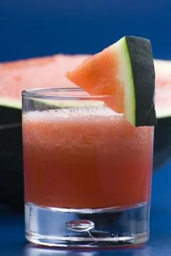 Refreshing cold watermelon juice Stock Photos