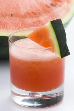 Refreshing cold watermelon juice Stock Photos