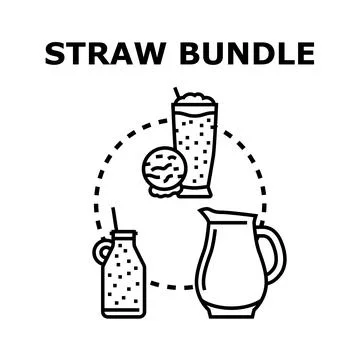 Refreshing drinks preparation and serving concept illustration Stock Illustration
