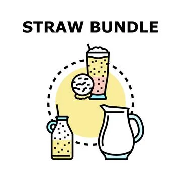 Refreshing drinks preparation and serving concept illustration Stock Illustration