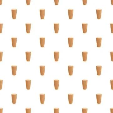 Refreshing drinks seamless pattern with foamy beverage glasses Stock Illustration