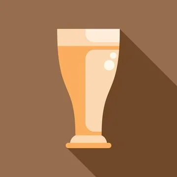 Refreshing glass of beer with bubbles on brown background Stock Illustration