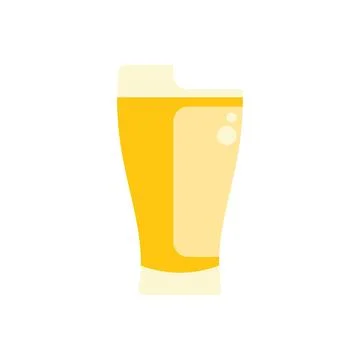 Refreshing glass of beer with bubbles showing a cold drink Stock Illustration