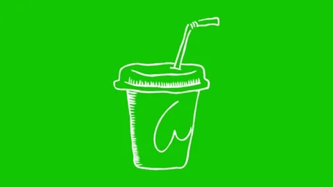Refreshing Glass Drink Animation Loop 스톡 동영상 341541599