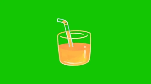 Refreshing Glass Drink Animation Loop 스톡 동영상 341541790