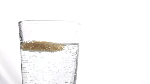 Refreshing healthy drink with Lemon, sparkling water Stock Footage 146412688