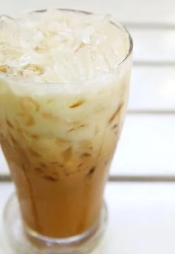 Refreshing iced coffee Stock Photos