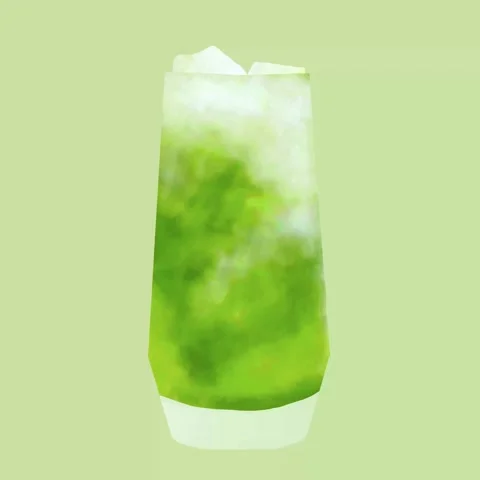 Refreshing iced green tea Stock Footage 293748030