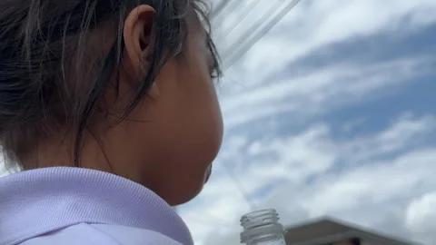 Refreshing isotonic drink relieves tropical thirst Stock Footage 328486671