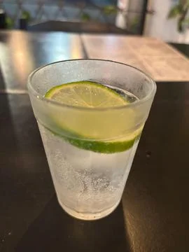 Refreshing lemon drink Stock Photos