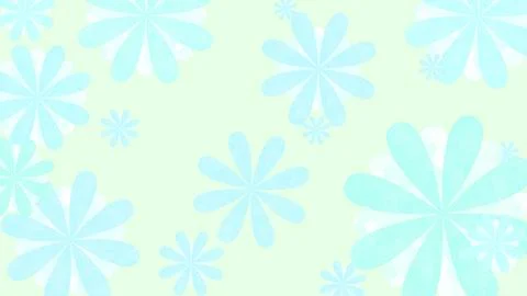 Refreshing light blue flower wallpaper illustration Stock Illustration