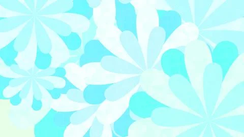 Refreshing light blue flower wallpaper illustration Stock Illustration
